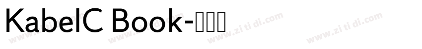 KabelC Book字体转换